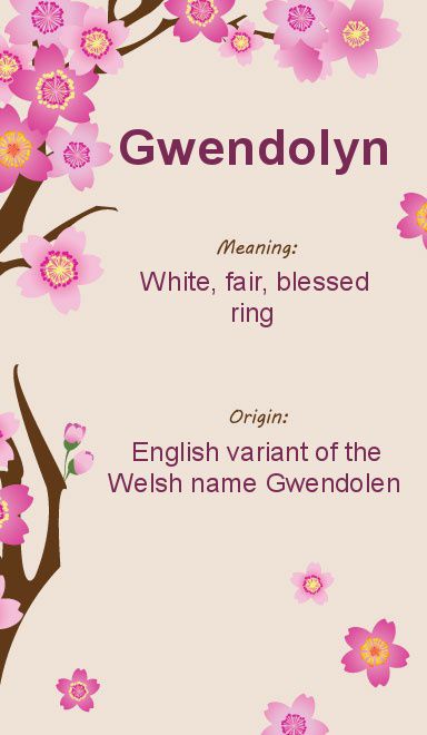 Significado del nombre Gwendolyn