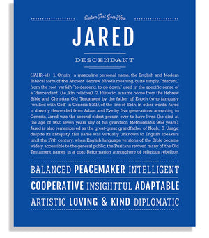 Jared სახელის მნიშვნელობა