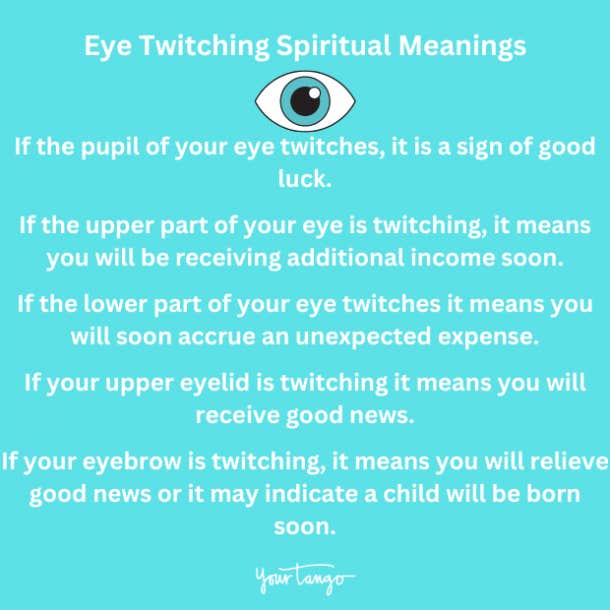 Trzanje lijevog oka Duhovno značenje