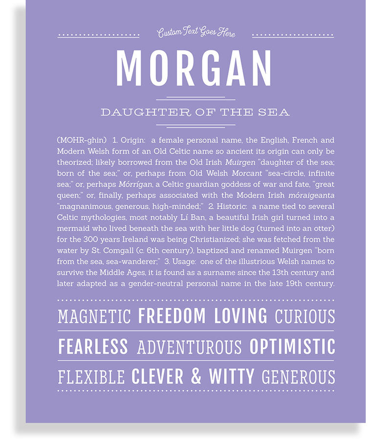 Značenje imena Morgan